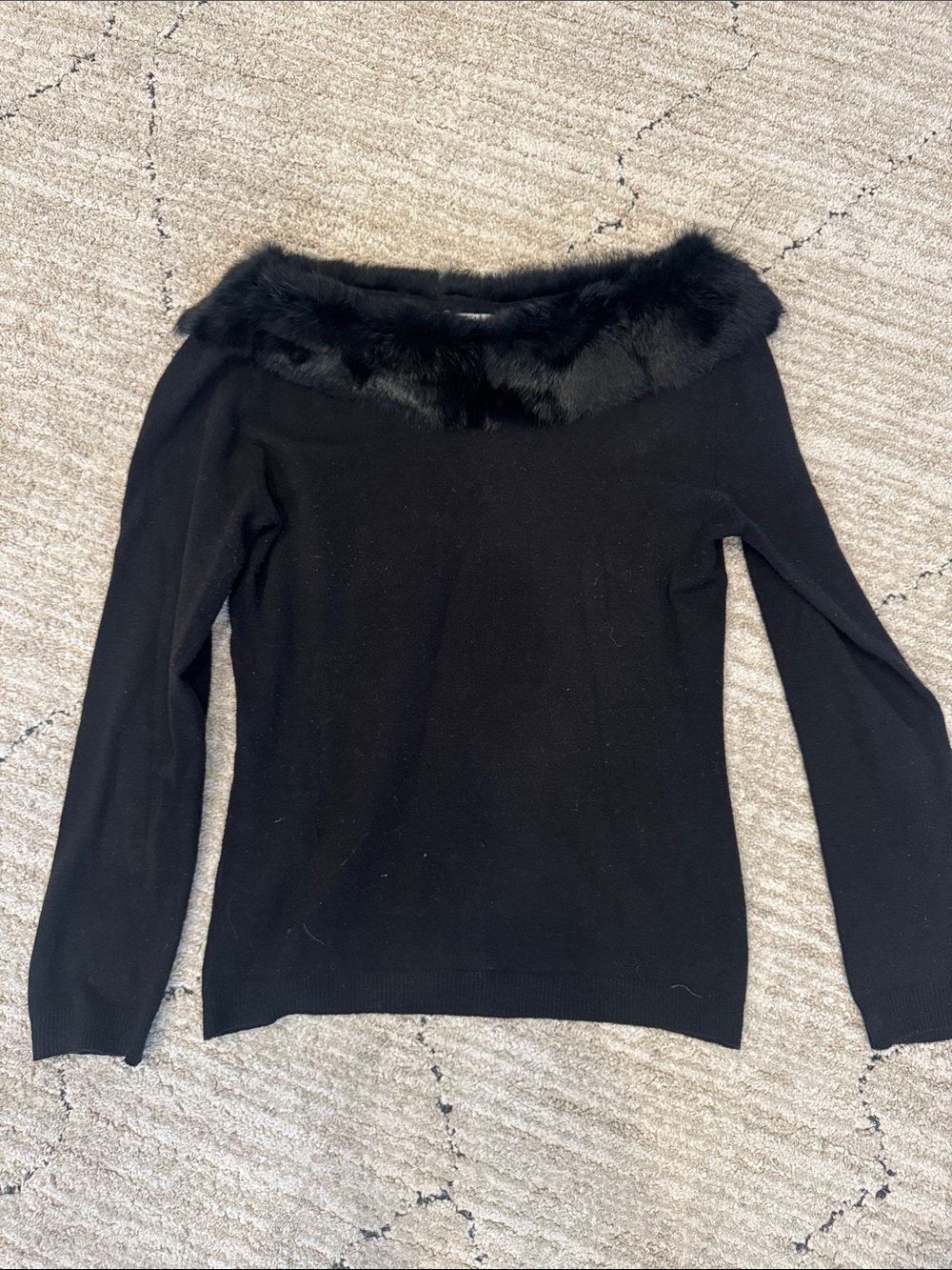 Vintage cache fur sweater size M